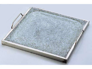 長水石焼角型プレートYS−1435