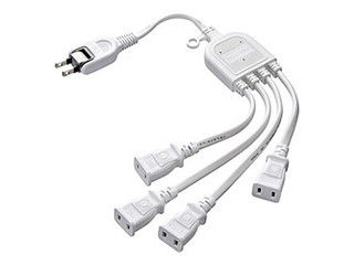 サンワサプライ ACアダプタ専用電源延長コード 2P 4分岐 ホワイト TAP-EX4WN サンワサプライ ACアダプタ専用電源延長コード 2P 4分岐 ホワイト TAP-EX4WN