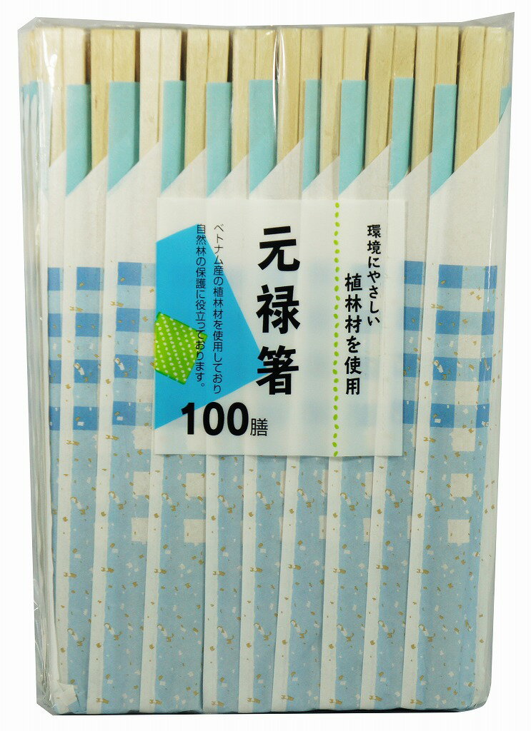 大和物産株式会社 エコノミー植林材元禄箸 240259