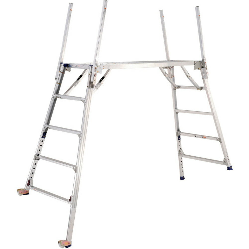 PiCa/ピカコーポレイション 【代引不可】可搬式作業台ダイナワークタフ DXA型 高さ1369〜1800mm手掛り棒付き DXA-18BT