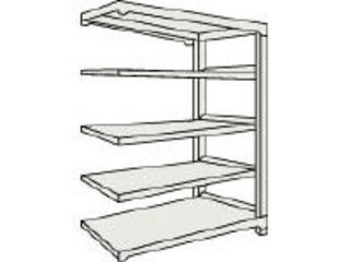 TRUSCO/トラスコ中山 【代引不可】M5型中量棚 900X721XH2100 5段 連結 ネオグレー M5-7375BNG