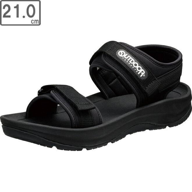 ASAHI/アサヒシューズ 【ユニセックス】アウトドアプロダクツ 706SL サンダル【21.0cm】【ブラック】KF74553