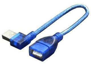 TFTEC JAPAN USB2.0ケーブル USB A(メス)→(オス)左L 20cm USBA-CA20LL