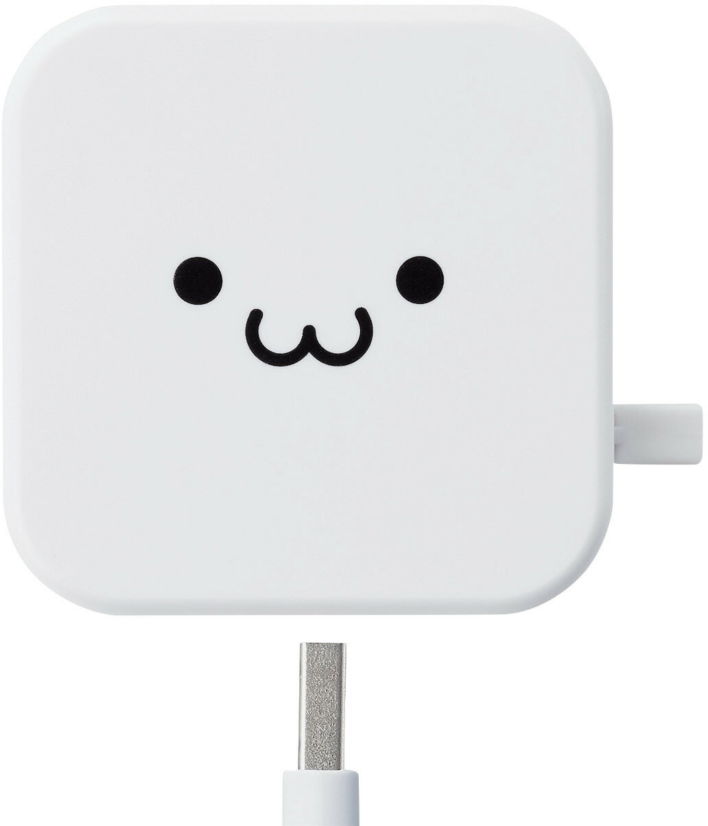 ELECOM エレコム スマホ・タブレット用AC充電器/2.4A出力/Type-C/USB-C/ケーブル同梱/1.5m/USB-Aメス1ポート/おまかせ充電