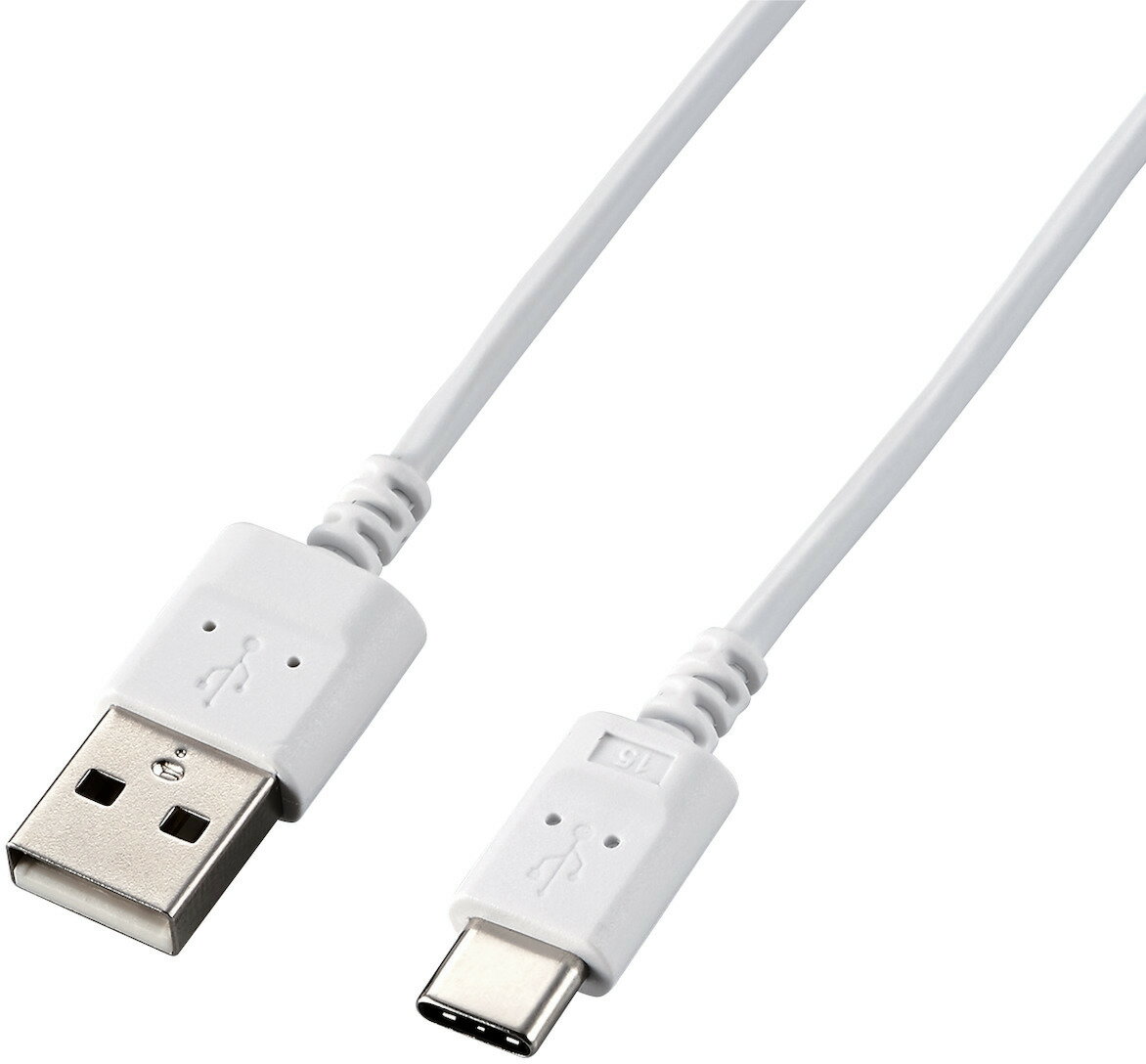 ELECOM エレコム USB Type-Cケーブル/スマホ用/USB(A-C)/極細/2.0m/ホワイト MPA-ACX20WH2