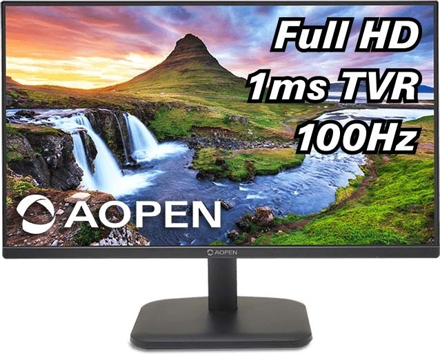 Acer エイサー IPSパネル採用 フルHD対応23.8型ワイド液晶ディスプレイ AOPEN (HDMI、ミニD-Sub/ブラック/1ms) 24CL1YEbi 単品購入のみ可（同一商品であれば複数購入可） クレジットカード決済 代金引換決済のみ