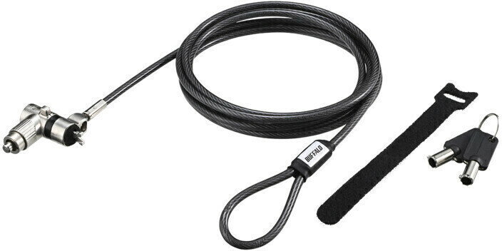 BUFFALO バッファロー シリンダー錠タイプワイヤーロック Nanoスロット対応 BLC11