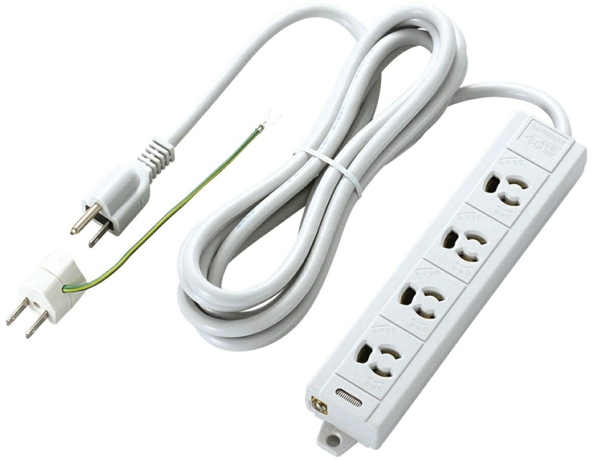 ELECOM エレコム 【簡易パッケージ】EU RoHs指令準拠 マグネット付抜け止めタップ 3P4口 3.0m T-ECOH34..