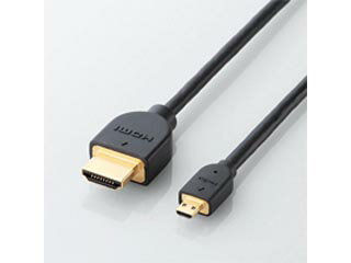 ELECOM HDMI変換ケーブル ブラック [1.5m /HDMI⇔MicroHDMI /スタンダードタイプ /4K対応] CAC-HD14EU15BK