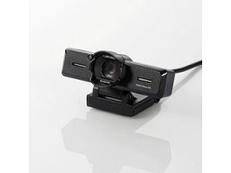 ELECOM エレコム Webカメラ PCカメラ/800万画素/マイク内蔵/高精細ガラスレンズ/レンズフード付 UCAM-C980FBBK