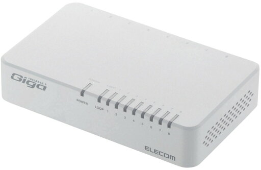 ELECOM エレコム Giga対応スイッチングHub/8ポート/プラスチック筐体/電源外付モデル/ホワイト EHC-G08PA2-W ELECOM エレコム Giga対応スイッチングHub/8ポート/プラスチック筐体/電源外付モデル/ホワイト EHC-G08PA2-W