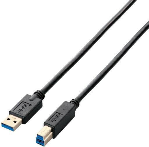 ELECOM エレコム USB3.0ケーブル(A-B)/2.0m/ブラック USB3-AB20BK ELECOM エレコム USB3.0ケーブル(A-B)/2.0m/ブラック USB3-AB20BK