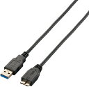 ELECOM エレコム 極細USB3.0ケーブル(A-microB)/1.5m/ブラック USB3-AMBX15BK|詳細画像