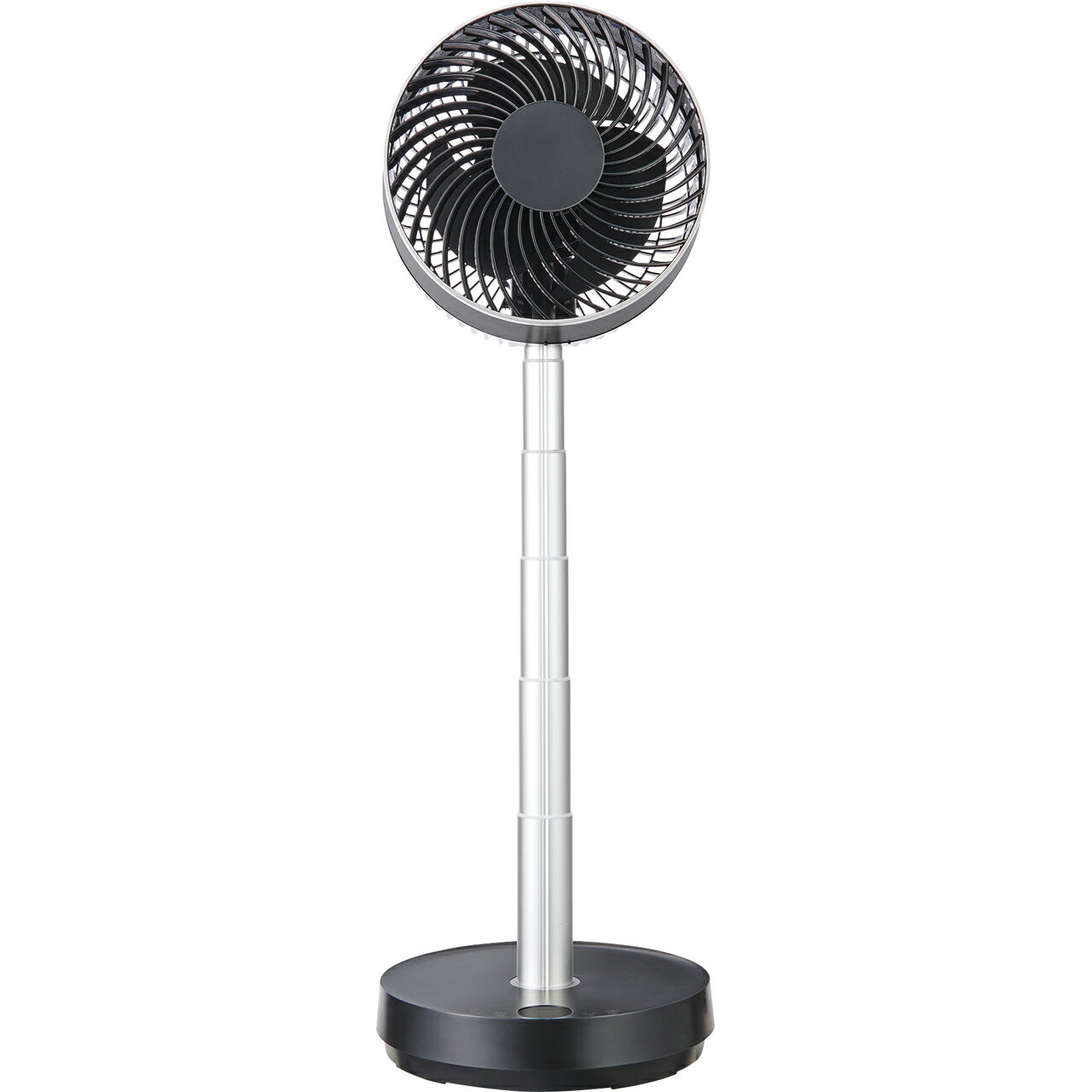 YUASA ユアサプライムス YCL-D183FFR(K)のび〜るDCサーキュレーター ブラック リモコン付き DCモーター 小型コンパクト 分解 洗える 水洗い 高さ調節無段階伸縮 静音 扇風機 入切タイマー