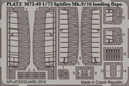 PLATZ vbc 1/72 Xsbgt@CA Mk.IX / XVIp tbvZbg(Gb`Op[c) M72-49