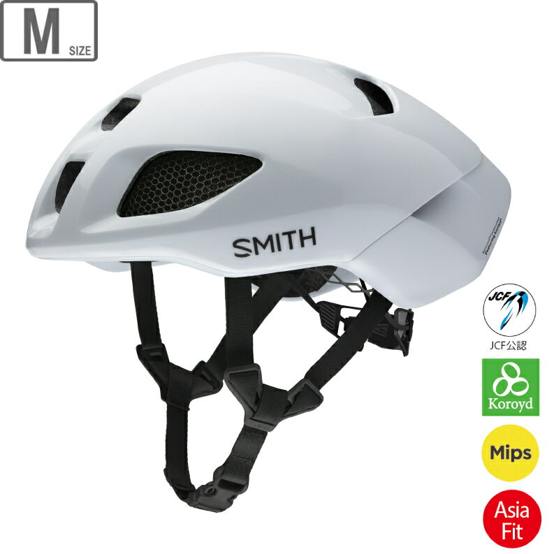 SMITH スミス イグナイト【ホワイト/マットホワイト】【M/55-59cm】 011032072 ロードバイク用ヘルメット