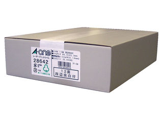 A・one エーワン ラベルシール レーザープリンタ A4 12面 四辺余白付 マット紙 500シート(6,000片) ホワイト 28642