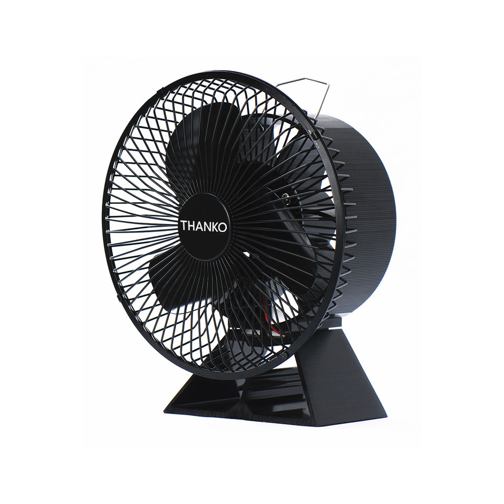 THANKO サンコー 熱の力で回転！ストーブ用ファン「熱風サーキュレーター ガード付き」 STFALLSBK
