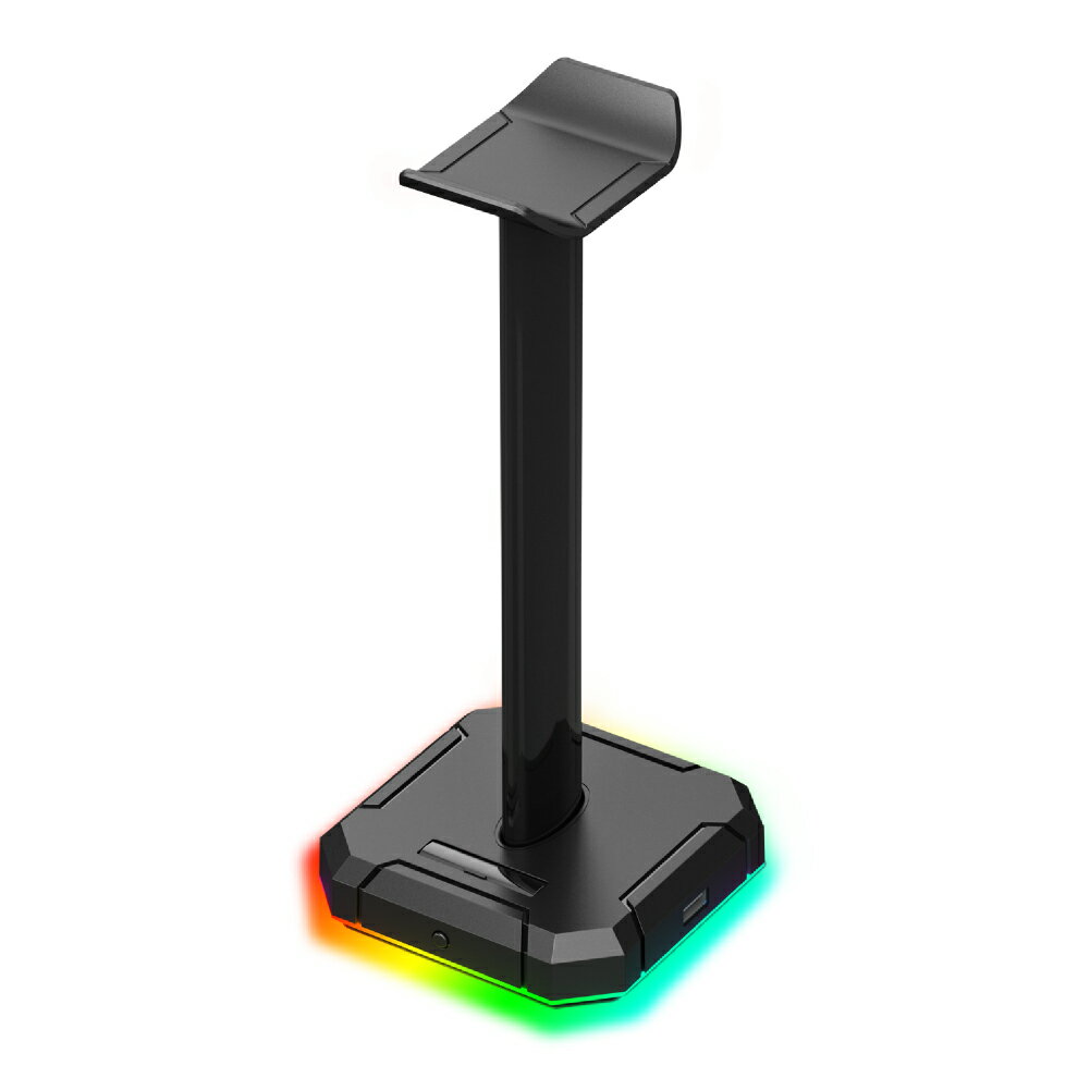 REDRAGON レッドラゴン RGB USBハブ付き ヘッドフォンスタンド SCEPTER PRO HA300TI ブラック