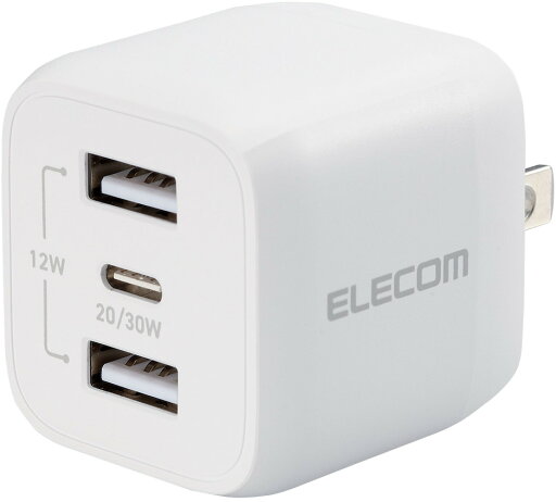ELECOM エレコム AC充電器/USB充電器/USB PD対応/32W/USB-C1ポート/USB-A2ポート/スイングプラグ/ホワイト MPA-ACCP4032WH ELECOM エレコム AC充電器/USB充電器/USB PD対応/32W/USB-C1ポート/USB-A2ポート/スイングプラグ/ホワイト MPA-ACCP4032WH