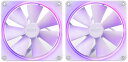 NZXT ケースファン F140 RGB Twin Pack 140mm x2パック・ホワイト RF-R14DF-W1(2)