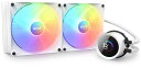 NZXT 液晶搭載水冷CPUクーラー 発光ファン KRAKEN RGB 280 280mm ホワイト RL-KR280-W1(2)