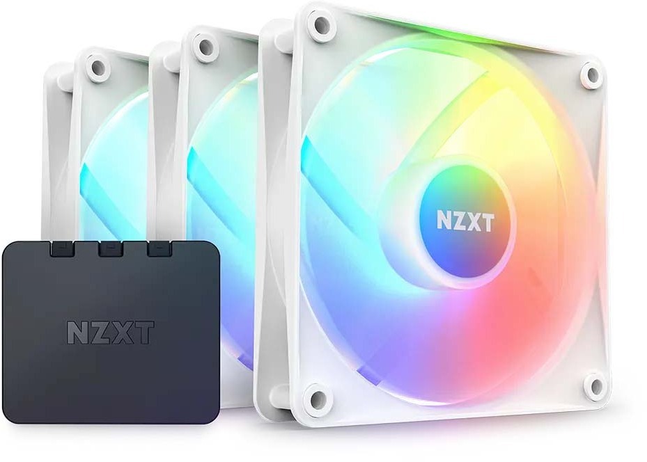 NZXT ケースファン F120 RGB Core Triple Pack 120mm x3パック・ホワイト RF-C12TF-W1