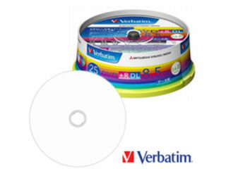 Verbatim/バーベイタム データ用DVD+R DL　8.5GB（2.4-8倍速対応） スピンドルケース 25枚 DTR85HP25V1