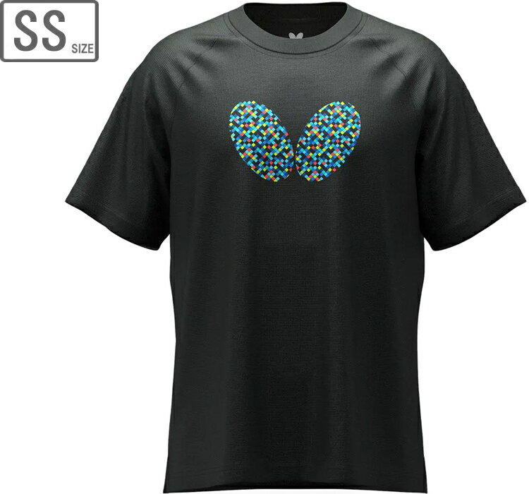 バタフライ Butterfly マルチル・Tシャツ 男女兼用 【SSサイズ】 【914/ブラック×ブルー】 46580