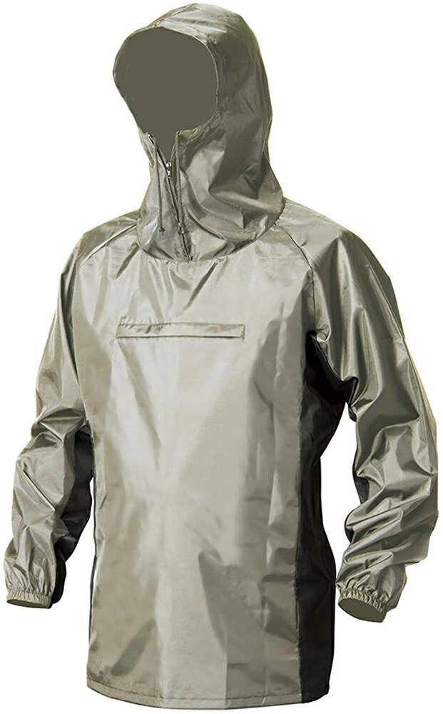 Makku AS-1400 ナイロンヤッケ ライトグレー LL