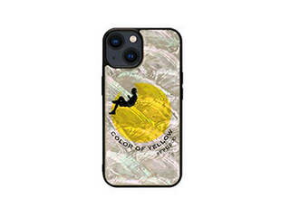 ikins ikins 天然貝ケース for iPhone 14 Sunset Yellow 背面カバー型 I23569i14