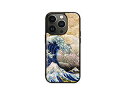 ikins ikins 天然貝ケース for iPhone 14 Pro 神奈川沖浪裏 背面カバー型 I23594i14P