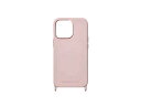 araree PHONECKLACE ストラップホール付きシリコンケース for iPhone 14 Pro パウダーピンク 背面カバー型 PN23889