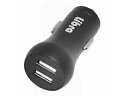 Libra Libra USB2ポートカーチャージャー ブラック 2.4A出力 車載用DC-USB充電器 LBR-AD2CAR24