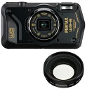 PENTAX ペンタックス WG-8 ブラック+DW-5 ワイドコンバージョンレンズセット【wg8set】