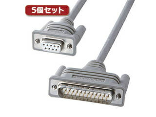 サンワサプライ 【5個セット】 サンワサプライ RS-232Cケーブル KRS-3106FK2X5