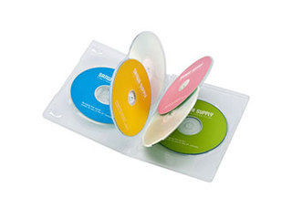 サンワサプライ 【5個セット(10枚×5)】 サンワサプライ DVDトールケース(6枚収納・10枚セット・クリア)..