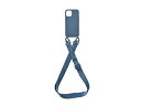 PHONECKLACE PHONECKLACE バンドショルダーストラップ付きシリコンケース for iPhone 14 Plus ティールブルー 背面カバ