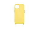 PHONECKLACE PHONECKLACE ストラップホール付きシリコンケース for iPhone 14 Plus イエロー 背面カバー型 PN23904i14MY