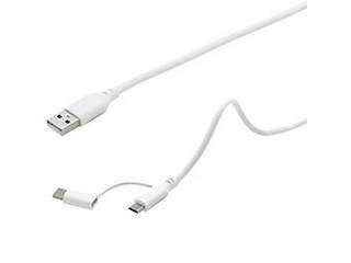 BAUT BAUT マシュマロ2Wayケーブル 1.0m WH BUSS2W100WH