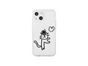 AKAN AKAN ソフトクリアケース for iPhone 14 ネコハート 背面カバー型 AK23512i14