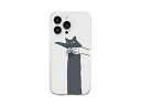 AKAN AKAN ソフトクリアケース for iPhone 14 Pro だらーんクロネコ 背面カバー型 AK23548i14P