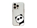 dparks Dparks ソフトクリアケース for iPhone 14 Pro パンダ 背面カバー型 DS24147i14P