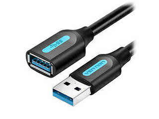 VENTION VENTION USB 3.0 A Male to A Female Ĺ֥ 1.5m Black PVC Type ...