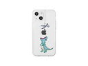 AKAN AKAN ソフトクリアケース for iPhone 14 はらぺこザウルス グリーン 背面カバー型 AK23497i14