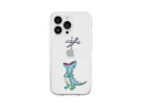 AKAN AKAN ソフトクリアケース for iPhone 14 Pro Max はらぺこザウルス グリーン 背面カバー型 AK23559i14PM