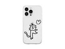 AKAN AKAN ソフトクリアケース for iPhone 14 Pro Max ネコハート 背面カバー型 AK23564i14PM