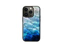 ikins ikins 天然貝ケース for iPhone 14 Pro Blue Lake 背面カバー型 I23596i14P