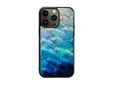 ikins ikins 天然貝ケース for iPhone 14 Pro Max Blue Lake 背面カバー型 I23614i14PM
