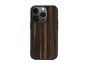 Man & Wood Man & Wood 天然木ケース for iPhone 14 Pro Max Ebony 背面カバー型 I23644i14PM